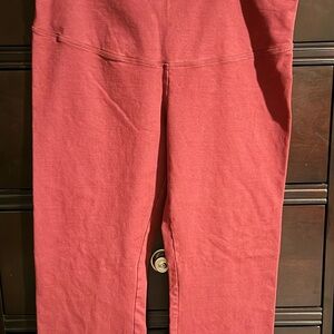 Yummie by Heather Thomson Burgundy / Brick Red Leggings